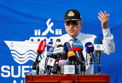 Admiral Osama Rabie, chairman of the Suez Canal Authority. Reuters