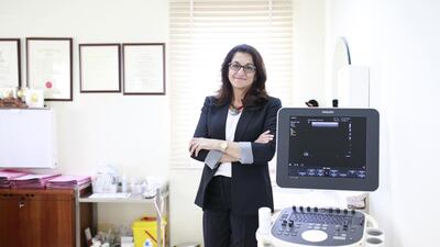 Dr Houriya Kazim, who specialises in breast cancer surgery, at the Well Woman Clinic in Dubai. Sarah Dea / The National
