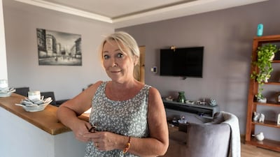 Amanda James has lived in the development on and off since the 1980s when her family moved from Saudi Arabia to the UAE. She is devastated by the demolition news. Antonie Robertson / The National