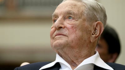 George Soros, founder and chairman of the Open Society Foundations, is ceding control of his $25 billion empire to his son, Alexander. AP