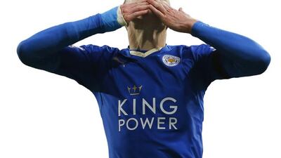 It's been all hugs and kisses for Leicester City's fans and their man of the moment striker Jamie Vardy. Lindsey Parnaby / AFP