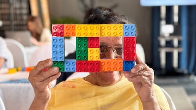 Participants in the Six Bricks workshop are encouraged to create builds that evoke the community spirit of Ramadan. Photo: Dusit Thani Dubai