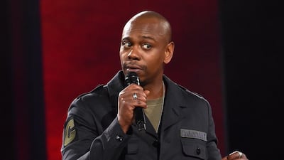 Dave Chappelle's 'Sticks & Stones' was the second most watched comedy special on Netflix in the UAE in 2019, after 'Kevin Hart: Irresponsible'. Courtesy Netflix
