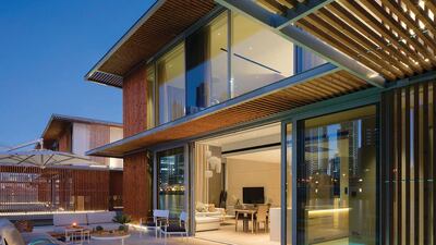 The pool and deck areas are bigger in the three- and four-bedroom homes