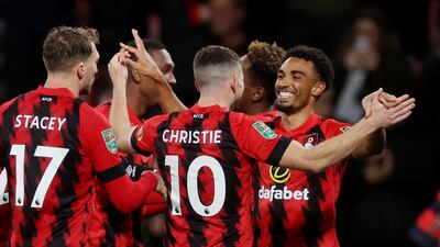 Bournemouth's Junior Stanislas celebrates. Reuters
