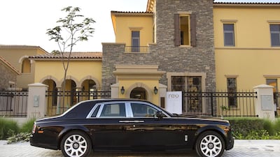 Exterior of the Mediterranean style five-bedroom villa at Saadiyat Beach Villas. Mona Al Marzooqi / The National