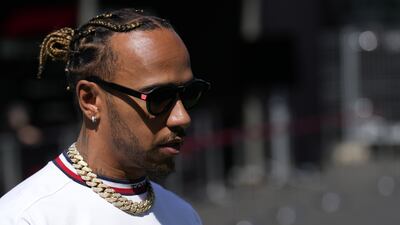 Lewis Hamilton of Mercedes could only make sixth place on the grid for the Spanish Grand Prix. EPA