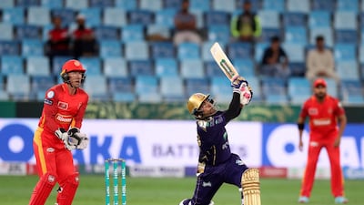 Quetta's Umar Akmal bats during the game between Islamabad United and Quetta Gladiators in the Pakistan Super League. All images by Chris Whiteoak / The National
