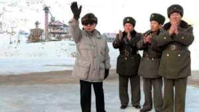 Kim Jong Il, the North Korean leader, waving, is expected to name his youngest son, Kim Jong Un, as his successor.