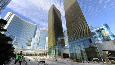 CityCenter, an $8.5 billion entertainment complex on the Las Vegas strip, opened in December 2009. Ethan Miller / Getty Images / AFP