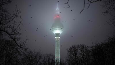The iconic TV tower in central Berlin, Germany. AFP