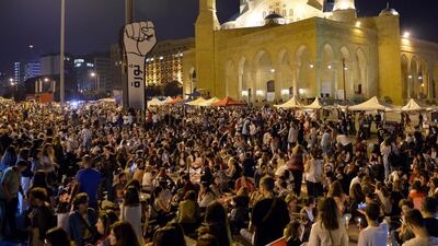 Lebanese protesters demand the president make parliamentary consultations immediately to facilitate the formation of a new government that replaces the recently resigned cabinet. They also demand the formation of a technocratic government with no political affiliation. EPA