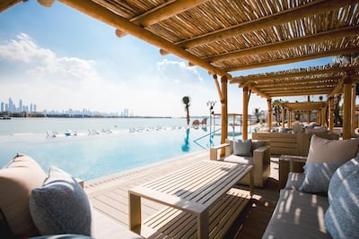 A VIP cabana at White Beach. Courtesy Atlantis, The Palm