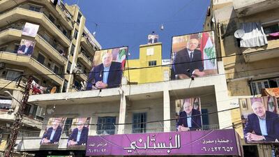 The election poster scene in Tripoli ahead of Sunday's elections. India Stoughton