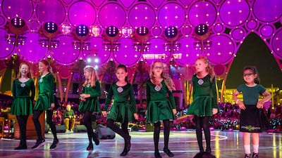 Irish dancers at the Al Wasl Dome gala performance. Photo: Expo 2020 Dubai