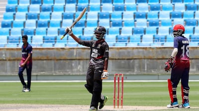 Vriitya Aravind's 53 helped the UAE to voctory over Kuwait to win the ACC Under 19 Western Region title in Dubai. All images by Pawan Singh / The National