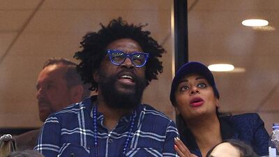 American musician Questlove attends the final. AFP