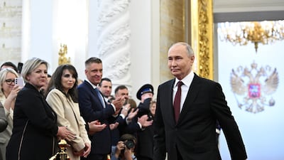 Mr Putin was inaugurated for his fourth term as Russia's leader. Reuters