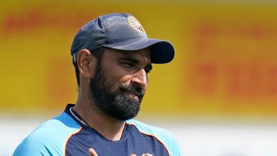 Mohammed Shami during training. AP