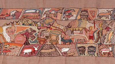 Showing Xhosa life in the Keiskamma Tapestry.