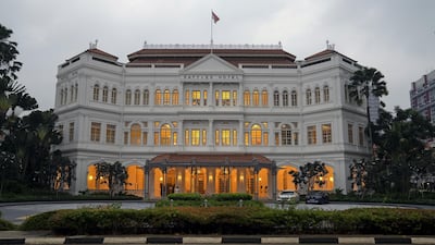 Raffles Hotel, operated by Accor SA, stands in Singapore. Bloomberg