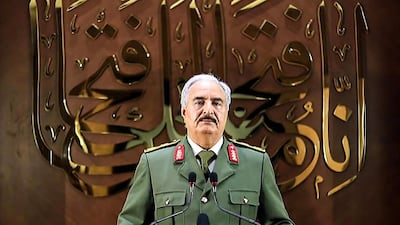 LNA head Khalifa Haftar. AFP