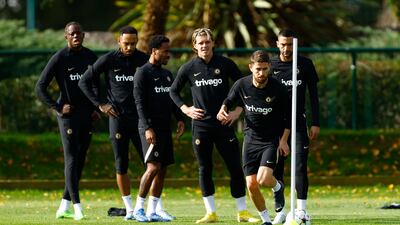 Chelsea's Jorginho during training. Reuters