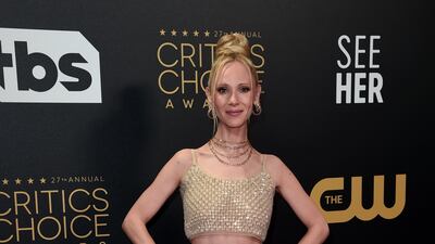 British actress Juno Temple arrives wearing a co-ord set by Armani Prive. Getty Images