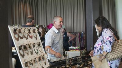The Shopping Soiree is held at The Westin Abu Dhabi Golf Resort and Spa, from 10am to 2pm today (March 20). Mona Al Marzooqi/ The National