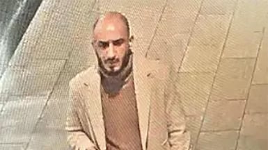 Karim Alaa Hussain was seen on CCTV scouting out the travel agency where Rawa Majid's uncle was killed. Photo: Swedish Police