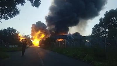 Emergency services said 10 people were killed and about 40 injured. Reuters