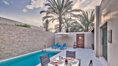 The villa pool at Desert Palm. Courtesy Desert Palm