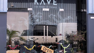Outside Kave. Reem Mohammed / The National
