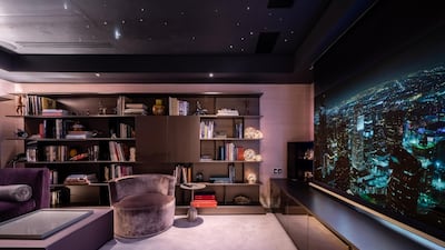 The property's private cinema. Courtesy Vyomm.com