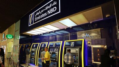 Emirates NBD's annual profits rose 2.1 per cent to Dh7.24 billion for 2016. Satish Kumar / The National