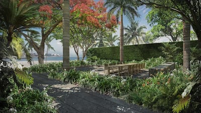 The penthouse at One at Palm Jumeirah sprawls across 42,477 square-feet, and is decked with a staggering 16,641 square-feet of balcony area. Courtesy Omniyat