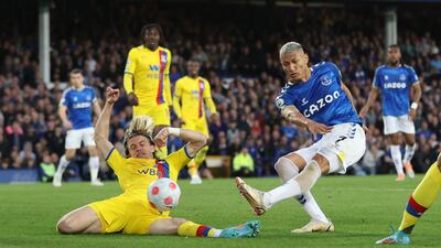 Everton's Richarlison scores their second goal. Action Images