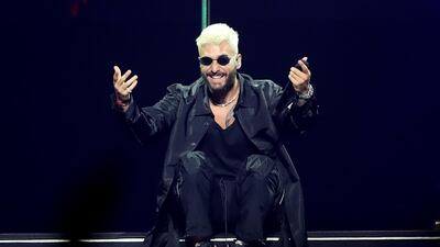 Following one night in Dubai, the Columbian singer is touring Europe until early April. Chris Whiteoak / The National