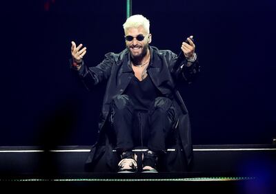Maluma seemed to enjoy every moment on stage at the Coca-Cola Arena. Chris Whiteoak / The National