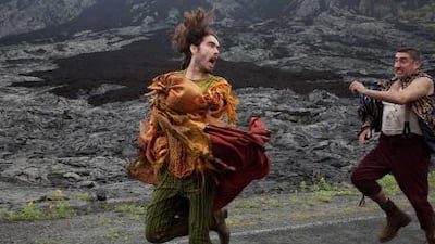 Russel Brand, left and Alfred Molina in The Tempest.