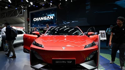 Changan Automobile's Deepal S07 on displayed. Reuters