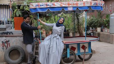 Engagement photos of Rayan Sokkar and Samih Mazien Mahmoud. Omar Ahmad