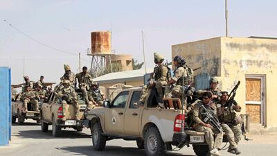 Afghan special forces arrive for a battle with the Taliban in Kunduz on September 29,2015. Reuters