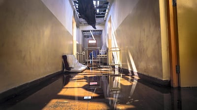 The flooded and destroyed maternity ward at the Centro de Saude Urbano da Ponta-Gea, the second-biggest hospital in Beira, Mozambique. March 22, 2019. Jack Moore / The National