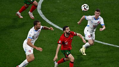 Given a roaming brief to pop up all over the pitch. Great ball to free Fernandes, who put in a centre that Leao was inches from converting. His threat level stepped up markedly in the second half. Lovely ball into the danger zone that led to the own goal that drew Portugal level. AFP