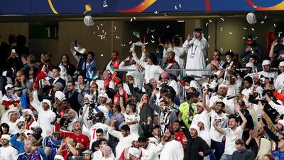 Fans at the Hazza bin Zayed Stadium. Reuters