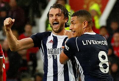 West Bromwich Albion's Jay Rodriguez, left, impressed in a doomed effort to stave off relegation. Jason Cairnduff / Reuters