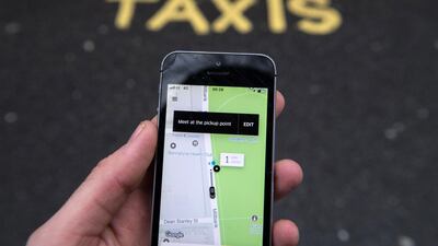 An Uber smartphone app displays a road map at a taxi rank in London. The company probably had a worse year than most in 2017.Chris Ratcliffe/Bloomberg