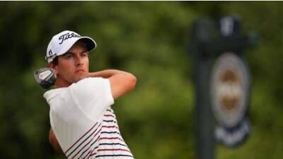 Adam Scott quickly put memories of the British Open behind him and finds himself sharing the first-round lead with Jim Furyk, with Lee Westwood a stroke back. Stuart Franklin / AFP