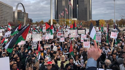 A recent protest in Detroit, Michigan, opposing Israel's actions in Gaza. Photo: Dana Kornberg